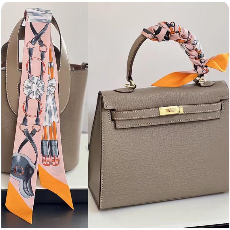 COtheSumay 100% Mulberry Silk Scarf for Handbags,Bags, and Purse，Hair Ribbon