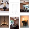 Voguad Seeded Glass Lamp Shade 3 Pack, Clear Cylinder Glass
