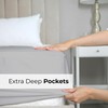 Double Fitted Bed Sheet - Luxury Deep Pocket Single Fitted