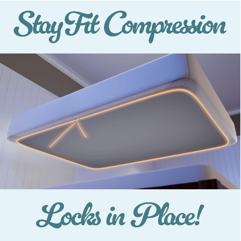 Bed Bunny Locking Fitted Sheet, Hugs Mattress, Won’t Slip, Stays