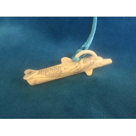 Scrimshaw Mermaid Dolphin Whistle