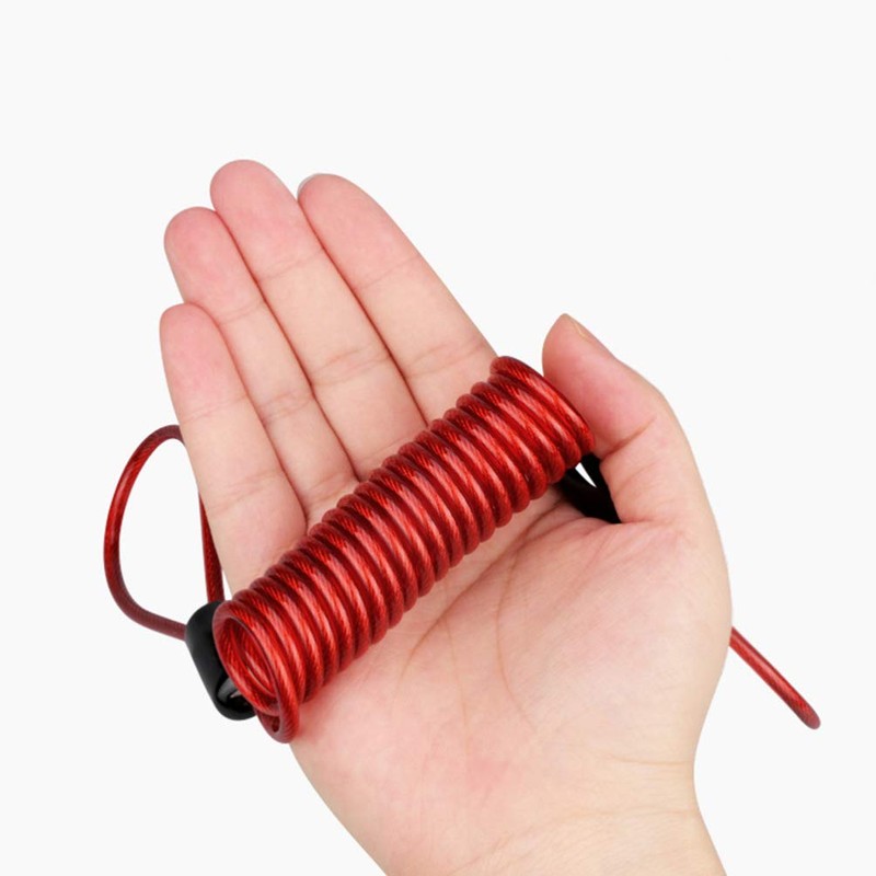 BESPORTBLE 4Pcs Security Disc Lock Reminder Cable Dual Loop Safety