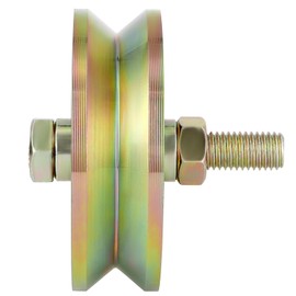 Skelang 4 in V-Groove Wheel, Slide Gate Wheel with Double Bearings, Rolling Gate Caster for Inverted V Track, 2500 Lbs Load Capacity