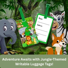 Bibliophiles Zootii Writable Transparent Bag Luggage Tag 1 PC, PVC Luggage Label for Suitcases with Name Address Phone Number, Travel Tag for Baggage Identity ID Label for Trolley/Suitcase/School Bag