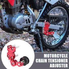 Motoforti Red Aluminum Alloy Chain Tensioner Automatic Adjuster for Motorcycle