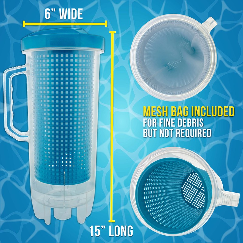 U.S. Pool Supply Pool Leaf Catcher - Heavy Duty Inline