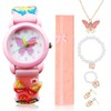 WUIOWPPIC Children's Watches for Girls from 3-10 Years, Quartz Movement,