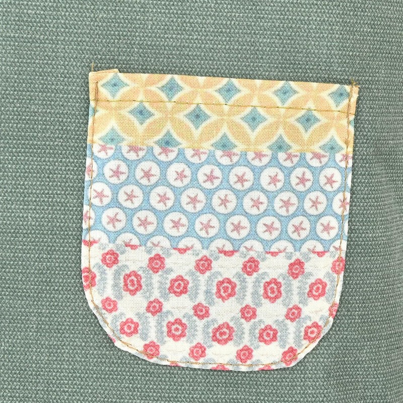Kusuguru Japan Cat Lunch Bag, green