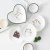 4pcs Ceramics Cat Dinner Relish Dishes Seasoning Dishes Dipping Appetizer