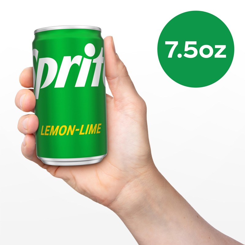 Sprite Lemon Lime Soda Soft Drinks, 7.5 fl oz, 6