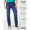 Wrangler Wrangler Mens Red Kabel Regular Jeans, Dark Stone, 34W