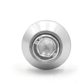 12 Pcs 6mm Thread Silver Tone Aluminum Alloy Motorcycle License Plate Frame Bolts Screws 1996-2023