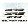 6PCS ZR2 6.2L Silverado Emblems 3D Badge Fender Rear Letter