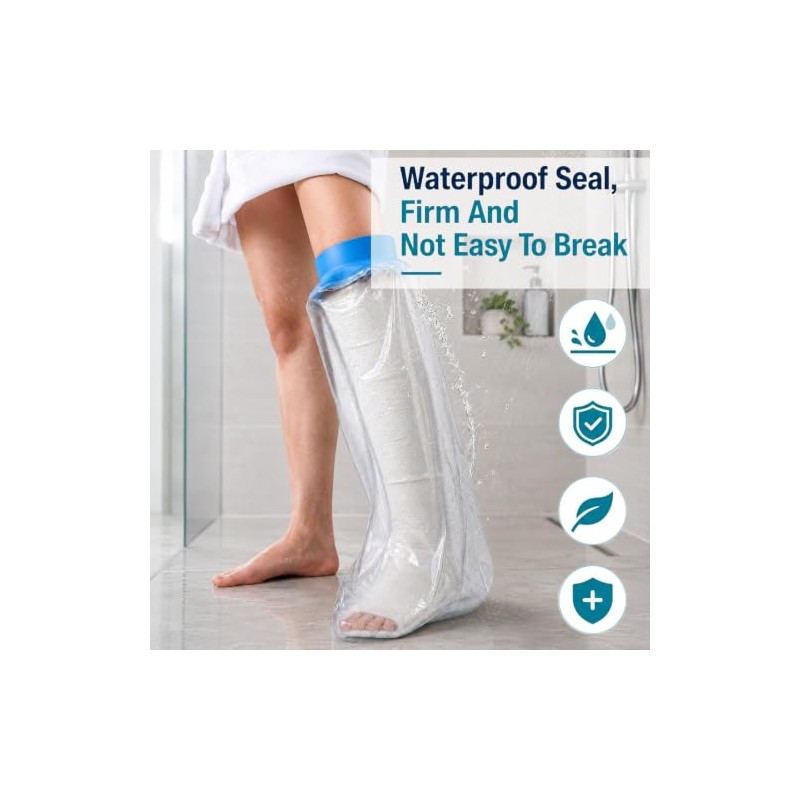 JJUNW 1 Pc Cast Covers for Shower Leg, Leg Protector