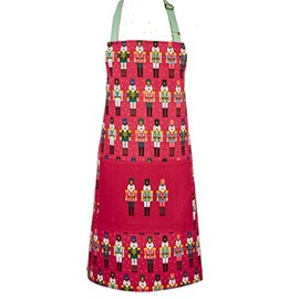 Ulster Weavers - Christmas Nutcracker Apron (70 x 80cm) - 100% Cotton - 1x Pocket - Washable - Nutcracker Soldiers Apron for Christmas - Red Xmas Apron for Chef - Christmas Kitchen Decorations