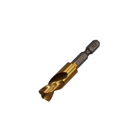 Ichinen Access RELIEF 26255 Iron Work Drill, Hex Shaft Short Drill, 0.4 inches (11.0 mm), For Ironworking, Titanium Coating