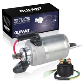 Starter & Relay for Polaris Phoenix 200 2005-2025 Sawtooth 200 2006-2007 0453024 0453778 0454948