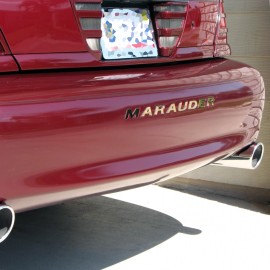 Advanced Trims Mercury Marauder 2000-2004 Rear Bumper Letters Inserts ABS Plastic GOLD