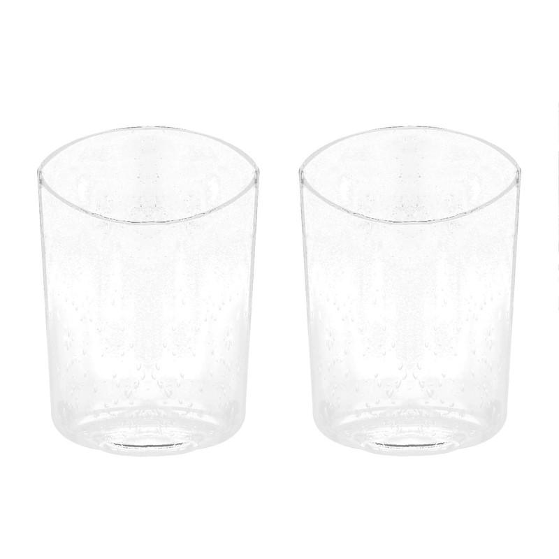 Anmire 2 Pack Clear Seeded Glass Shade, Modern Light Fixture