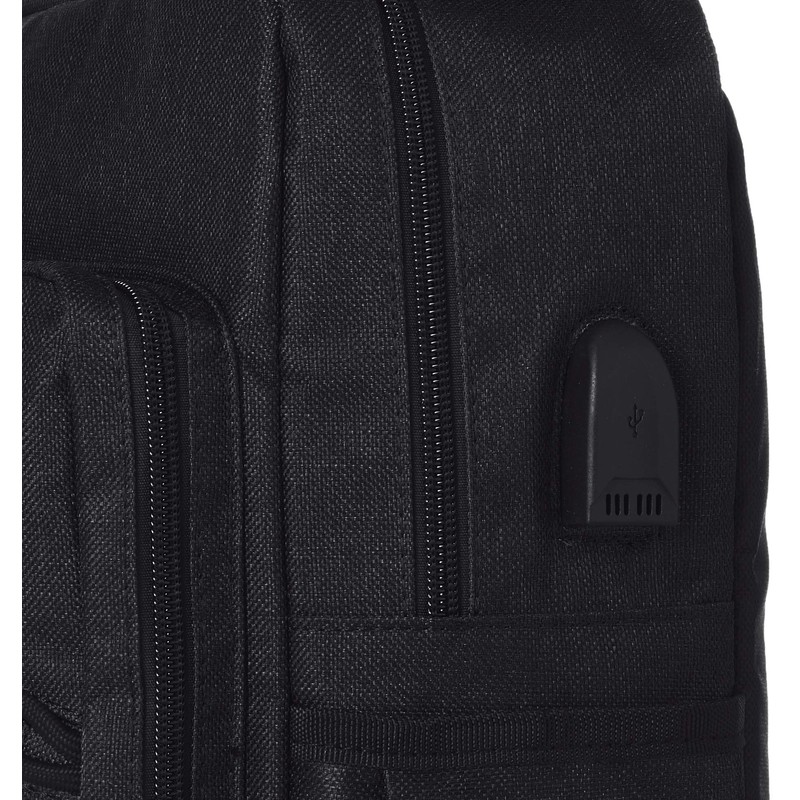 w*lt LUGER 410086Y Middle Body Bag with USB Port, 1.2