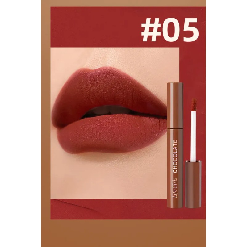 Q Set De Lápiz Labial Mate Con 5/10 Colores, Brillo