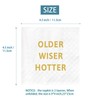 Older Wiser Hotter Napkins, Funny Birthday Napkins for Men Women,