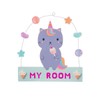 Sass & Belle Luna Caticorn Sweeties Hanging Plaque