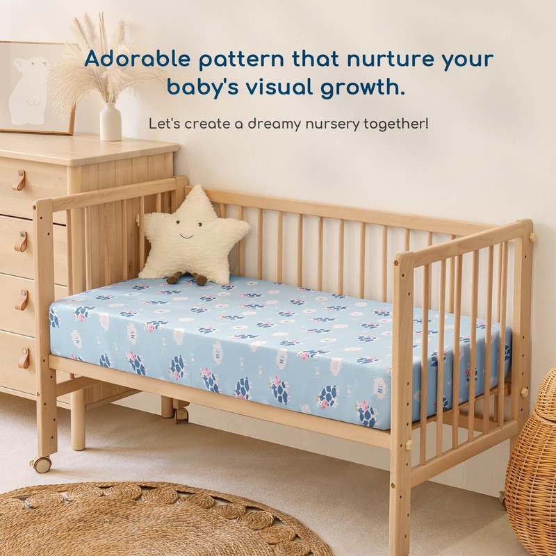 Yukkidds Cot Sheets 140 x 70 Fitted Cot Bed Sheets