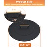 Ardier 22" Wooden-handle Fire Pit Lid for Pits up to
