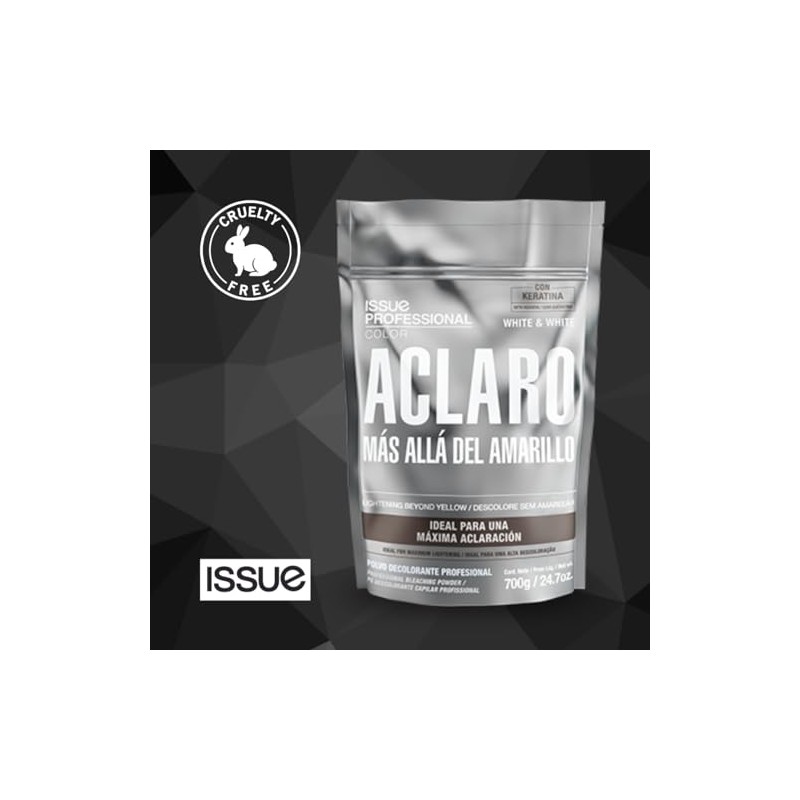 ISSUE Professional Polvo Decolorante para Cabello con Keratina Máxima Decoloración