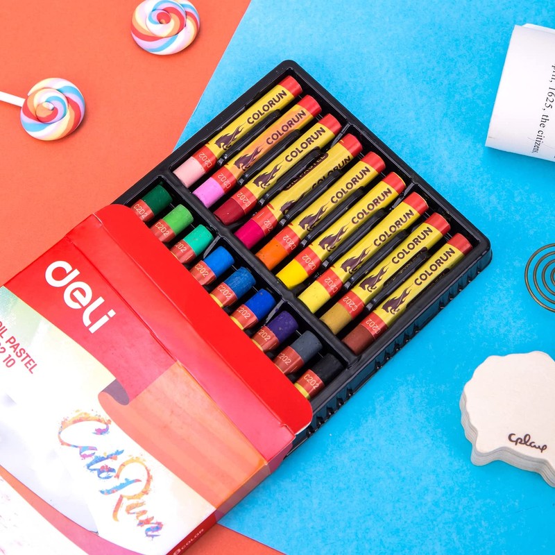 Evans Educational EC210 Deli Oil Pastel, Pack of 18