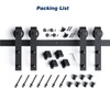 EaseLife 9 FT Double Door Sliding Barn Door Hardware Track