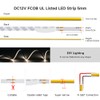 BTF-LIGHTING FCOB COB 5mm Width UL Listed Super Narrow Flexible