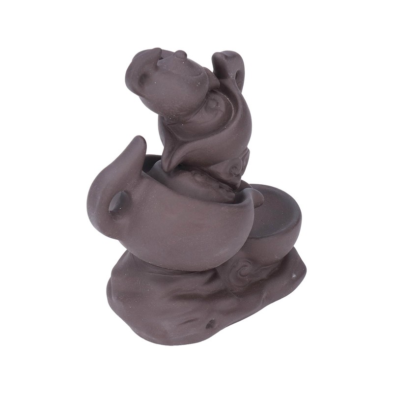 Insence Waterwall Antique Purple Sand Auspicious Cloud Teapot Backflow Sandalwood
