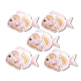 New Year Tableware, Japanese Tableware, Small Plate, Sea Bream, Lucky Charm, Arita Ware, Sakura Sea Bream, Small Plate, Set of 5, Presentation Box Included