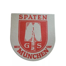 Vintage Beer Bierdeckel Coaster ~ SPATEN Brewery ~ Since 1397 ~ Munich, GERMANY