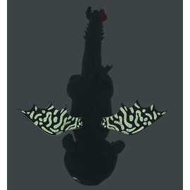 playbyplay HTTYD Dragons How to Tran Your Dragon 3 Toothless Night Fury Plush Toy, Black, 30 cm, Glow in the Dark