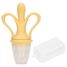 Fruit Food Feeder Pacifier Silicone Safe Reduce Soreness Feeder Teething Pacifier Toy Yellow