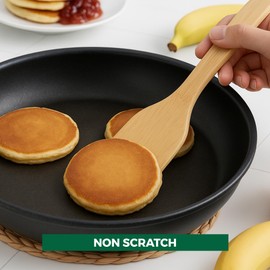 Freshware Bamboo Wooden Utensils Set for Kitchen, 6-Piece, Wooden Spoons for Cooking, Cooking Utensils Set Includes Wood Spoons and Spatula, Utensil Sets for Kitchen Essentials