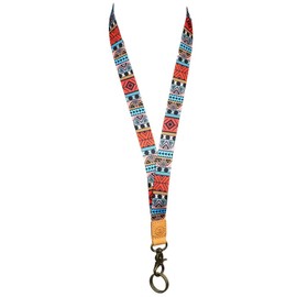 glodentai Lanyard for Keys, Cool Neck Strap Key Chain Holder, Long Lanyard for ID Badges Wallet (ethnic style)