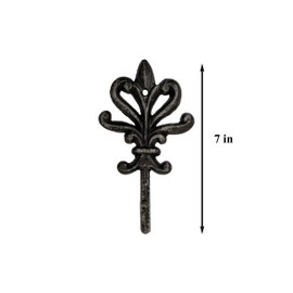 FantasHome Wall Mounted Cast Iron Home Décor Single Hook (Guard)