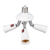 Light Splitter Socket 4 in 1 Bulb Splitter E26 E27