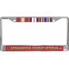 USMC Afghanistan Combat Veteran 3-Ribbon Stack License Plate Frame