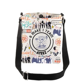 AKTAP AT-Z Kpop Merchandise Gift 8 Make 1 Team Crossbod Bag Korean Boy Group Album Inspired Gift AT-Z Tour Merch for Fans (CB, 8 make 1 team CB-HT)