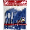 Party Dimensions Plastic Blue | Pack of 48 Cutlery Combo,