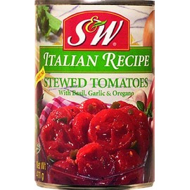 S&W Stewed Italian Recipe Tomatoes, 14.5 oz (Pack of 12)