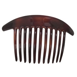 Parcelona France Arch Extra Large Tortoise Shell 11 Teeth Interlocking Side Hair Comb Pair