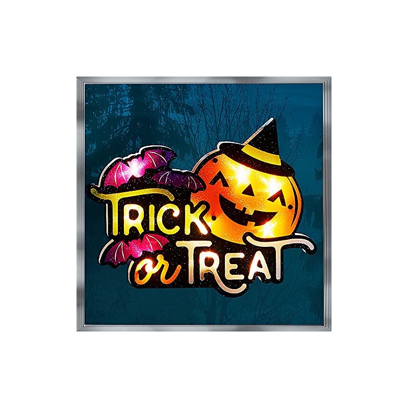 Impact Innovations Silhouette Lighted Shimmer Trick Or Treat Jack
