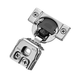 Ravinte 60 Pack 30 Pairs 1-1/4 inch Overlay Soft Close Hinges for Kitchen Cabinet Hinges Satin Nickel Hidden Hinges Stainless Steel Concealed Hinge self Closing