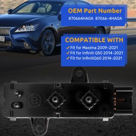 870664HA0A Front Passenger Side Power Seat Control Switch for Nissan Maxima 2009-2019 Front Driver Seat Switch for Infiniti 8ways